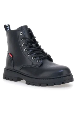 Levi's VPHR0002S schwarze Stiefeletten mit Profilsohle und seitlichem Reißverschluss