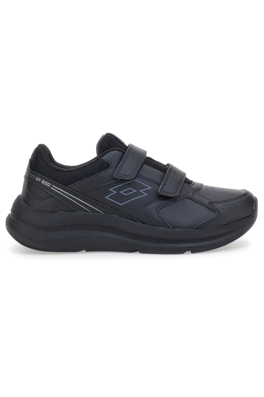 Lotto Speedride 809 II S Schwarze Sportschuhe mit Doppelriemen