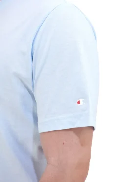 Maglia a Maniche Corte Azzurra Con Stampa nel Retro Champion 22077