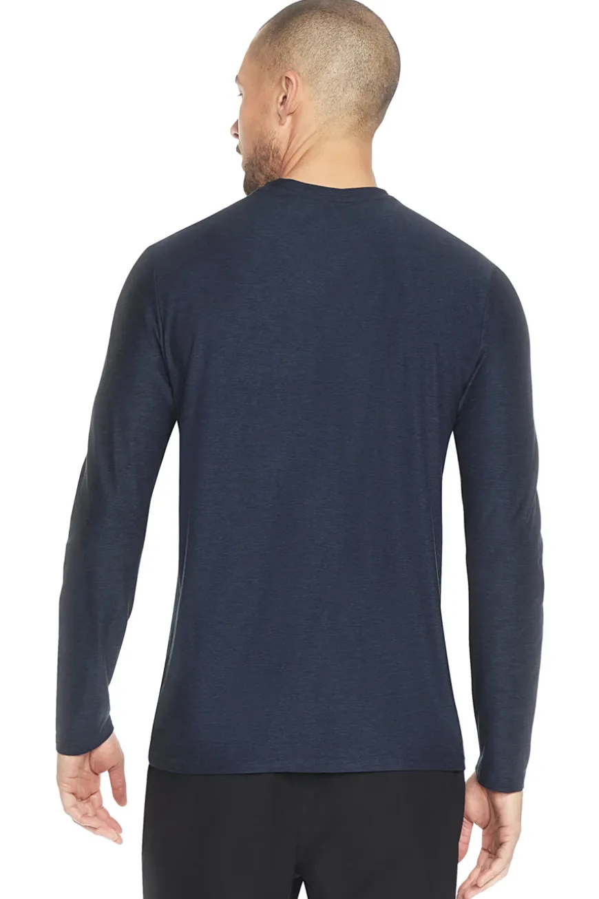 Maglia blu a maniche lunghe in tessuto traspirante Skechers GO DRI All Day