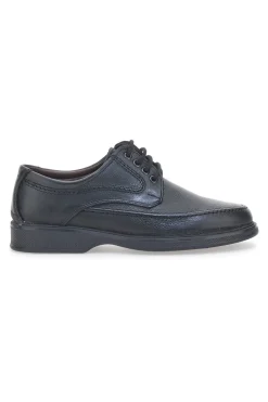 Marmaduke 01 Schwarze Schnürschuhe aus echtem Leder