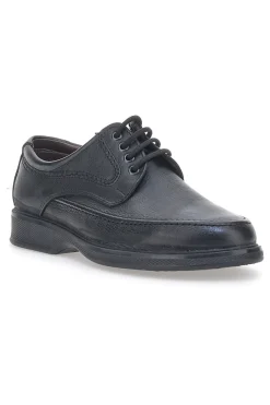 Marmaduke 01 Schwarze Schnürschuhe aus echtem Leder