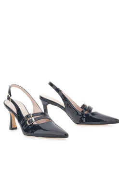 Mary Jane Dekolleté in schwarzer Farbe Pittarello Glam 3591