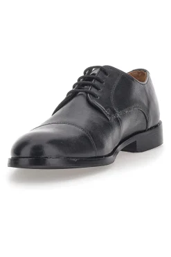 Max Dillan 566 schwarze Schnürschuhe aus echtem Leder