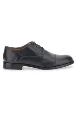 Max Dillan 566 schwarze Schnürschuhe aus echtem Leder