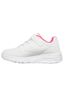 Mädchen weiße Turnschuhe Skechers Uno Lite Star Icon
