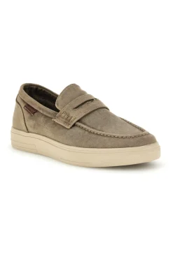 Mocassini beige in tessuto Wrangler 2026103538F