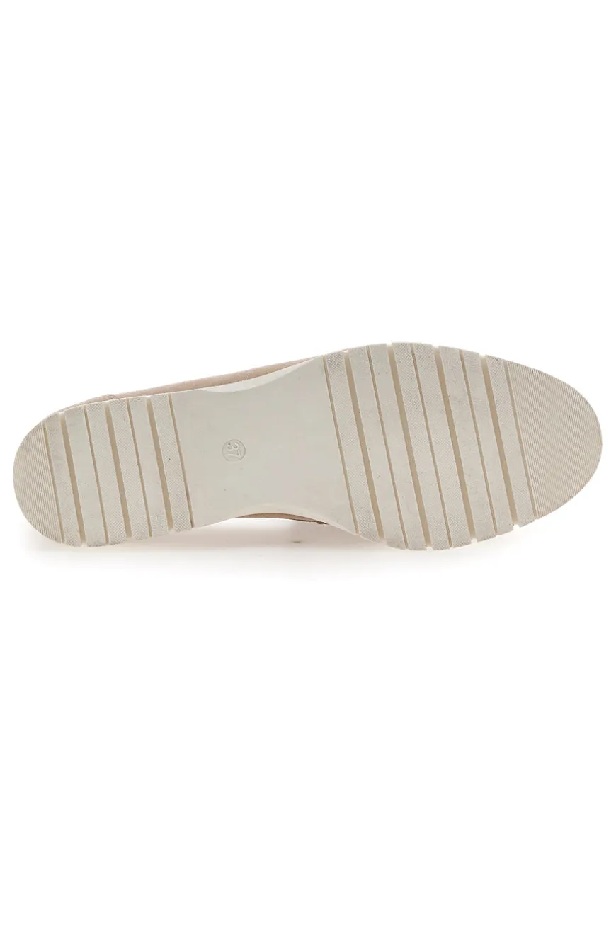 Mocassini Beige Vera Pelle Pittarello Active 2301