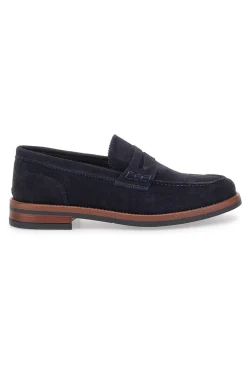 Mocassini blu con bocca di leone PITTARELLO CLASS 014