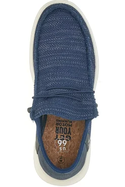 Mocassini Blu con Lacci Elastici ROUTE 66 RO51803