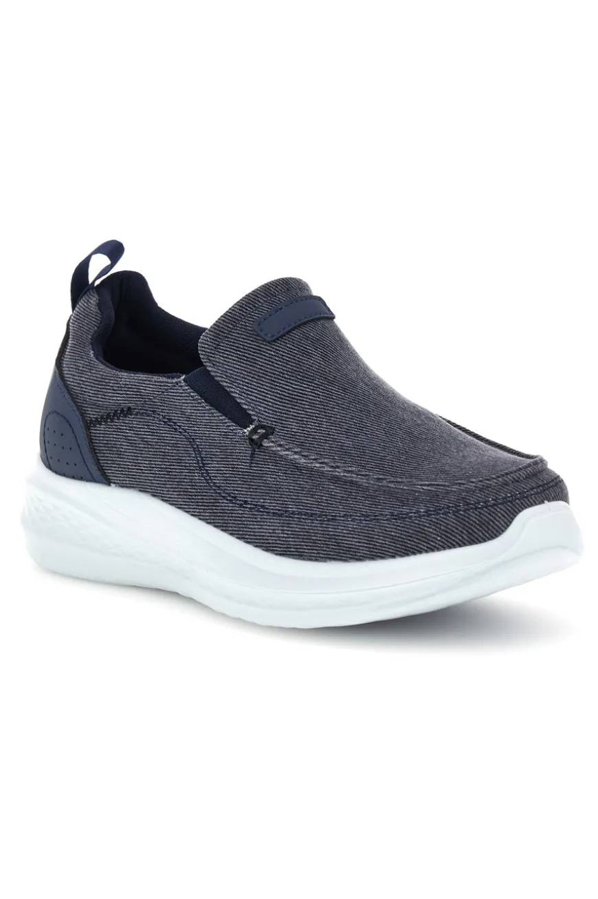 Mocassini blu in tessuto leggero Jerpoint PK6130C