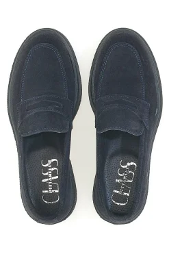 Mocassini Blu Vera Pelle Made In Italy PITTARELLO Class 2004