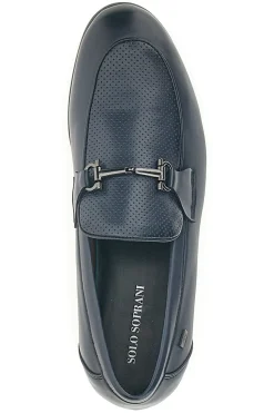 Mocassini Eleganti da Uomo Blu Solo Soprani 41818