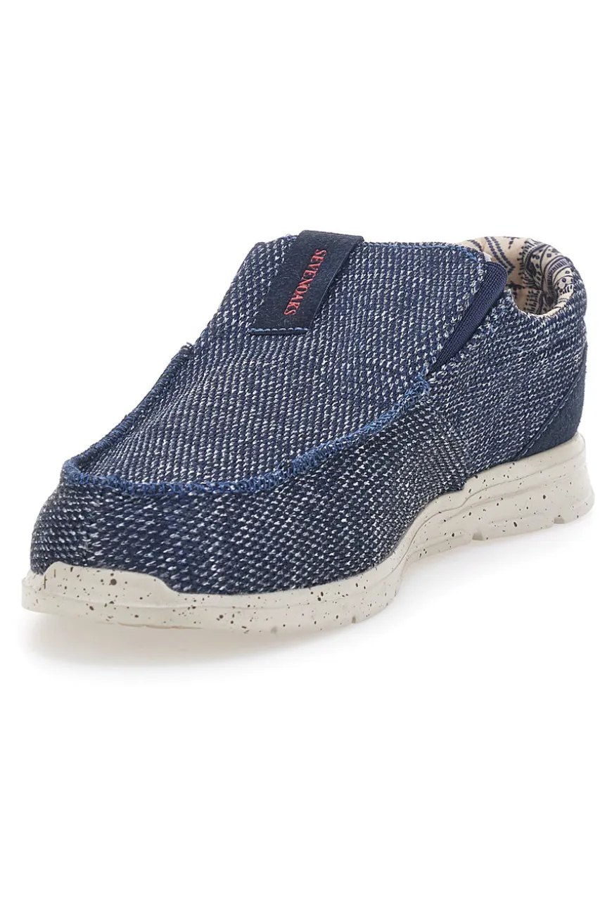 Mocassini in Tela Blu SEVENOKS PK6909E