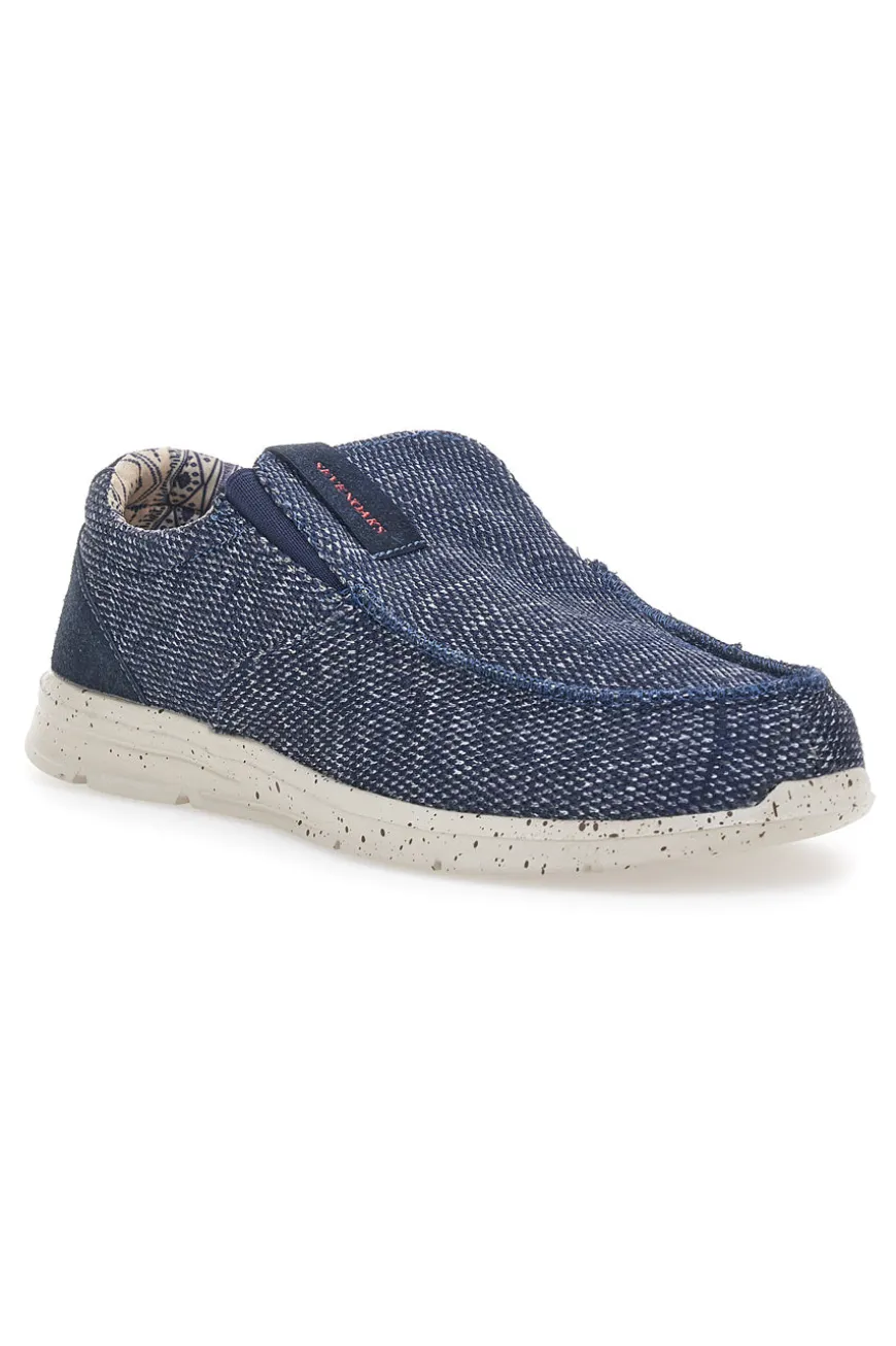 Mocassini in Tela Blu SEVENOKS PK6909E