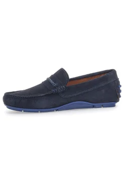 Mocassini in Vera Pelle Longford 205 Blu