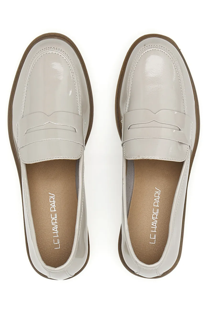 Mocassini In Vernice Beige Le Havre Paris 526820