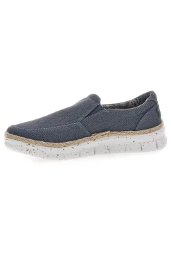 Mocassini Jeans con Rafia Decorativa MAX DILLAN DAVID TWILL