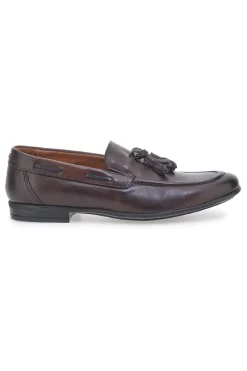 Mocassini Marroni in Pelle Con Nappine Made in Italy PITTARELLO 071