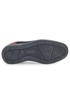 Mocassini Neri Casual Johes Land 411200