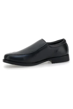 Mocassini neri eleganti slip on in pelle Claremorris 02CROSS