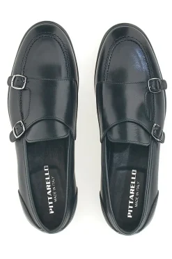 Mocassini Neri In Vera Pelle Made In Italy Pittarello 2371