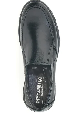Mocassini Neri In Vera Pelle Made In Italy Pittarello 21300