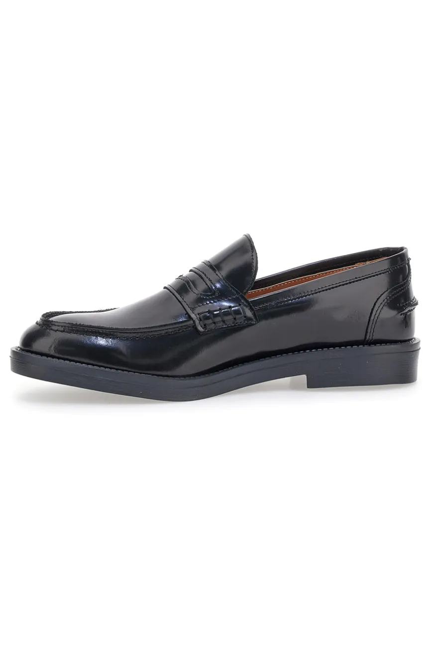 Mocassini Neri in Vera Pelle Pittarello 3252