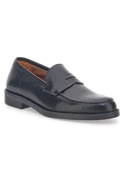 Mocassini Neri Vera Pelle Longford 711