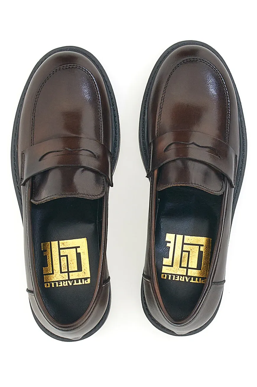 Mocassini Penny marroni PITTRELLO ELITE 100