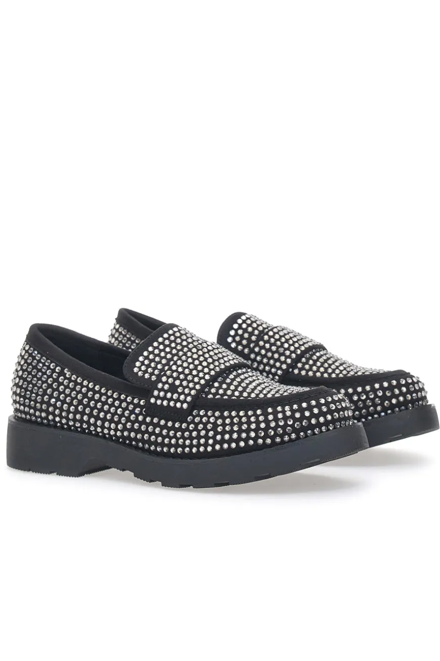 Mocassini Pittarello Glam 1102 Nero Strass