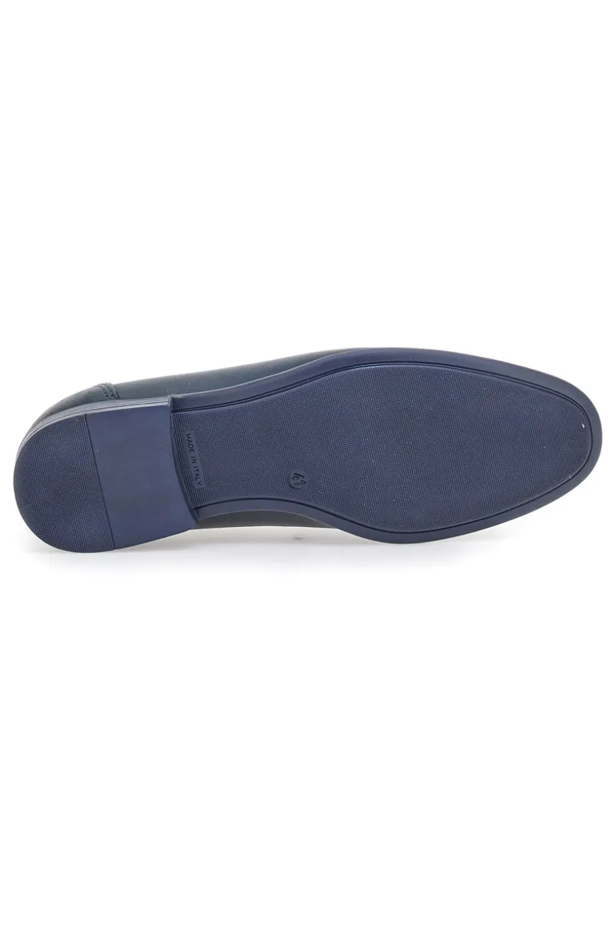 Mocassini Pittarello Plus 602502 Blu Vera Pelle