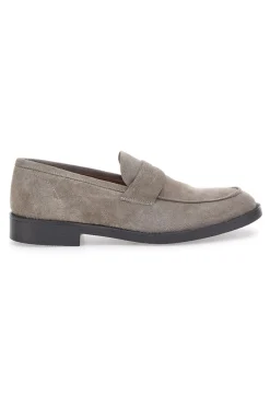Mocassini Tortora in Pelle Suede Made in Italy PITTARELLO 0730
