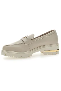 Mocassino Beige e Dettagli Oro Energy 1303