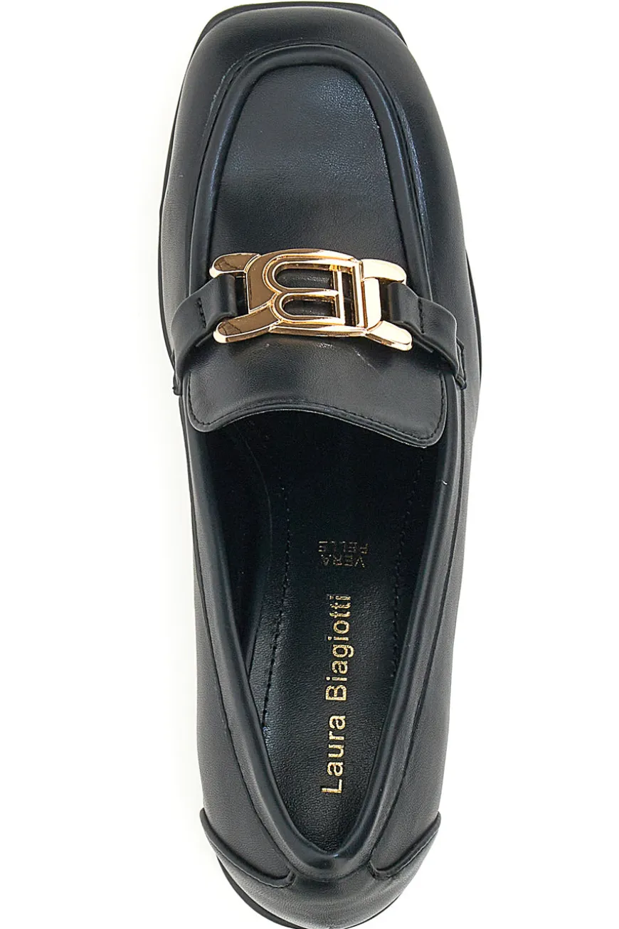 Mocassino con Tacco Laura Biagiotti 8227 Nero