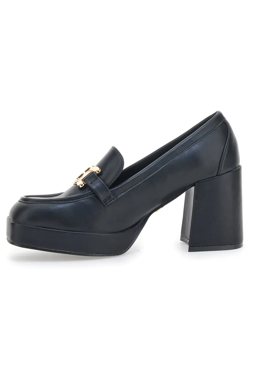 Mocassino con Tacco Laura Biagiotti 8227 Nero