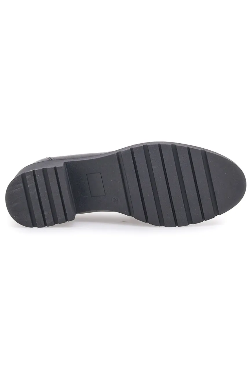 Mocassino in Vera Pelle Nera Pittarello Glam 85105