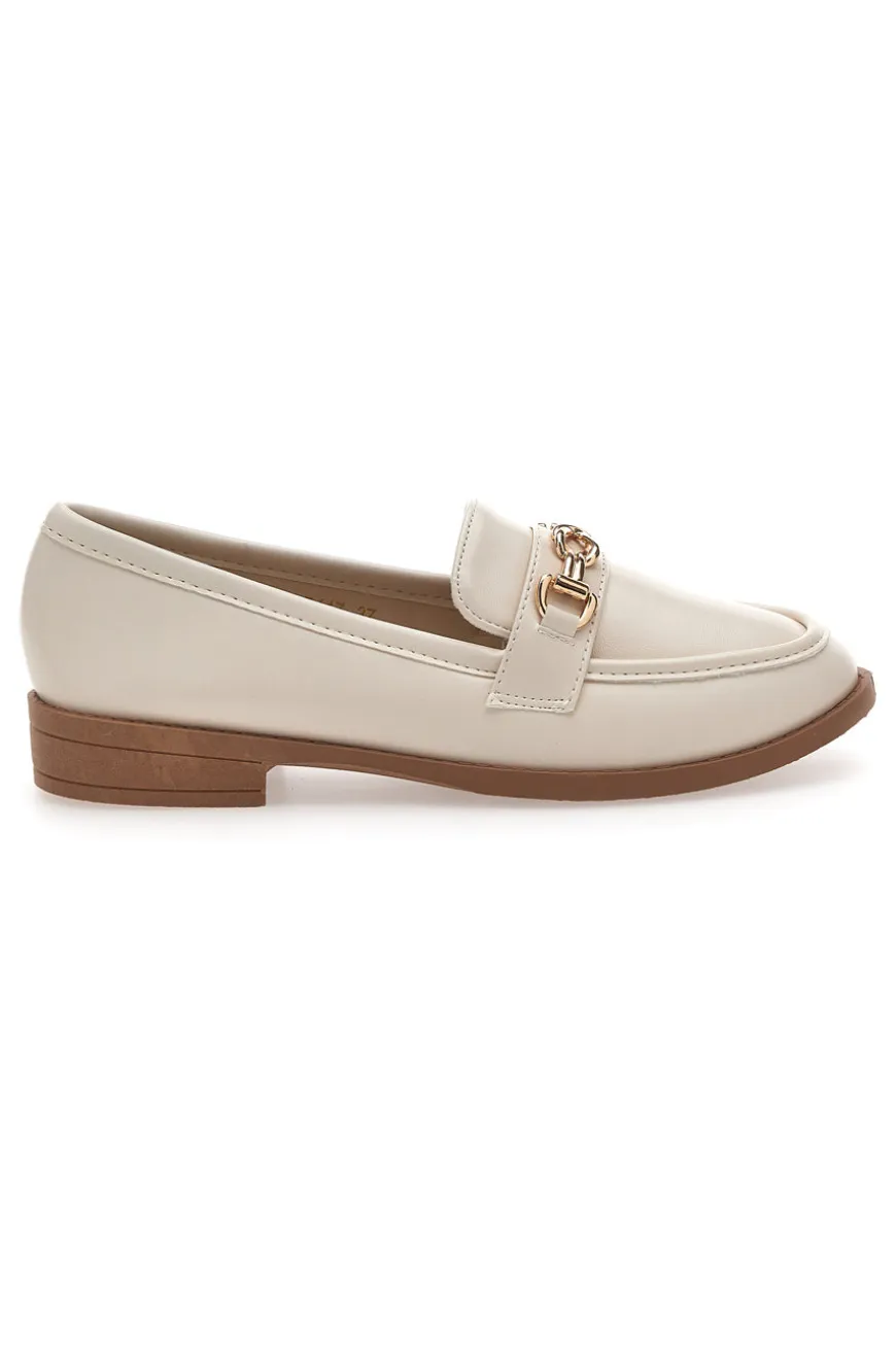 Mocassino Panna con Morsetto First Lady 417