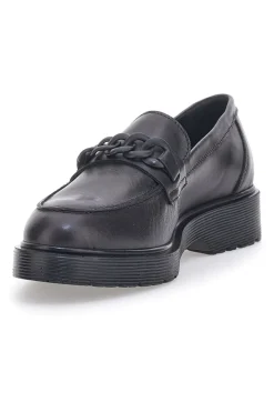 Mocassino Vera Pelle Nero Mio Tempo 243371