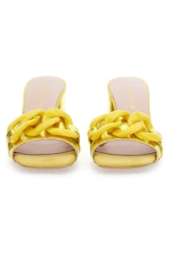 Mules Chic Pittarello 0148 Giallo Metallizzato