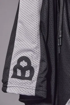 Pantaloncini Neri Sportivi Traforati al Ginocchio Bianchi e Neri Made in Italy BOARDMAN BRDM6