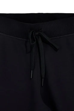 Pantalone Nero in Felpa con Coulisse e Polsini Skechers W03PT49