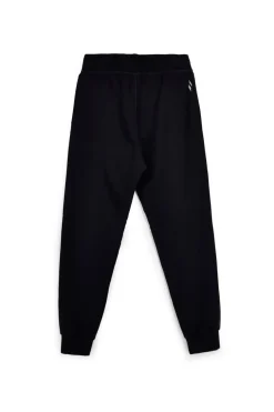 Pantalone Nero in Felpa con Coulisse e Polsini Skechers W03PT49