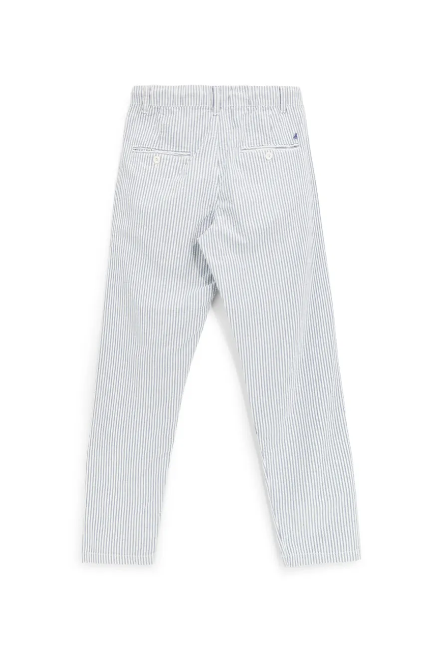 Pantaloni bianco azzurro a righe U.s.grand polo US61104M