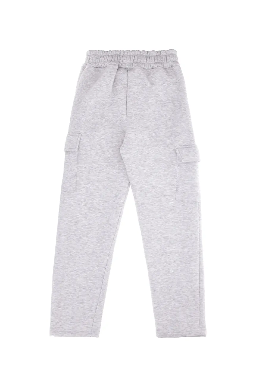 Pantaloni grigio chiaro cargo interno felpato Boardman 700