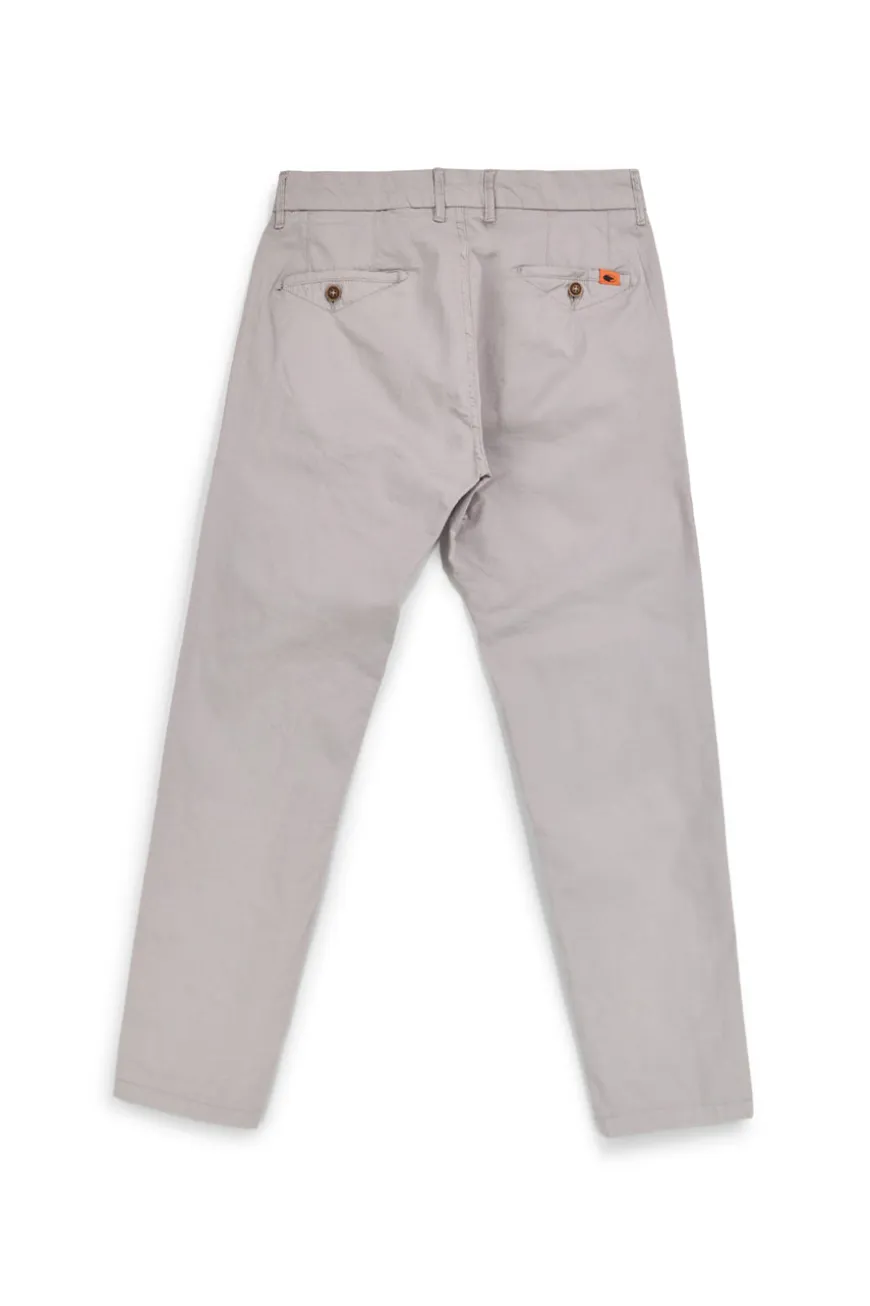 Pantaloni grigio chiaro in cotone No limits MAPW003S24