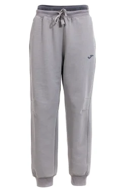 Pantaloni jogger grigi con fascia elastica e logo in silicone JOMA Step Long Pants