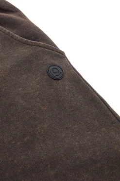 Pantaloni jogger marrone effetto vintage interno caldo felpato Boardman PT-M-P-8053