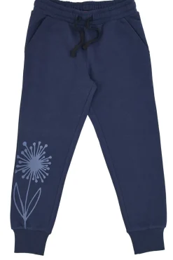 Pantaloni Tuta Blu con Fiore Stampato Pitt Kids PT-G-FP-05057