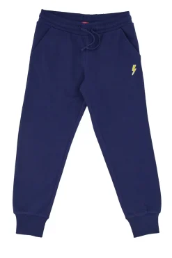 Pantaloni Tuta Blu con Logo Giallo Pitt Kids PT-B-FP-05030